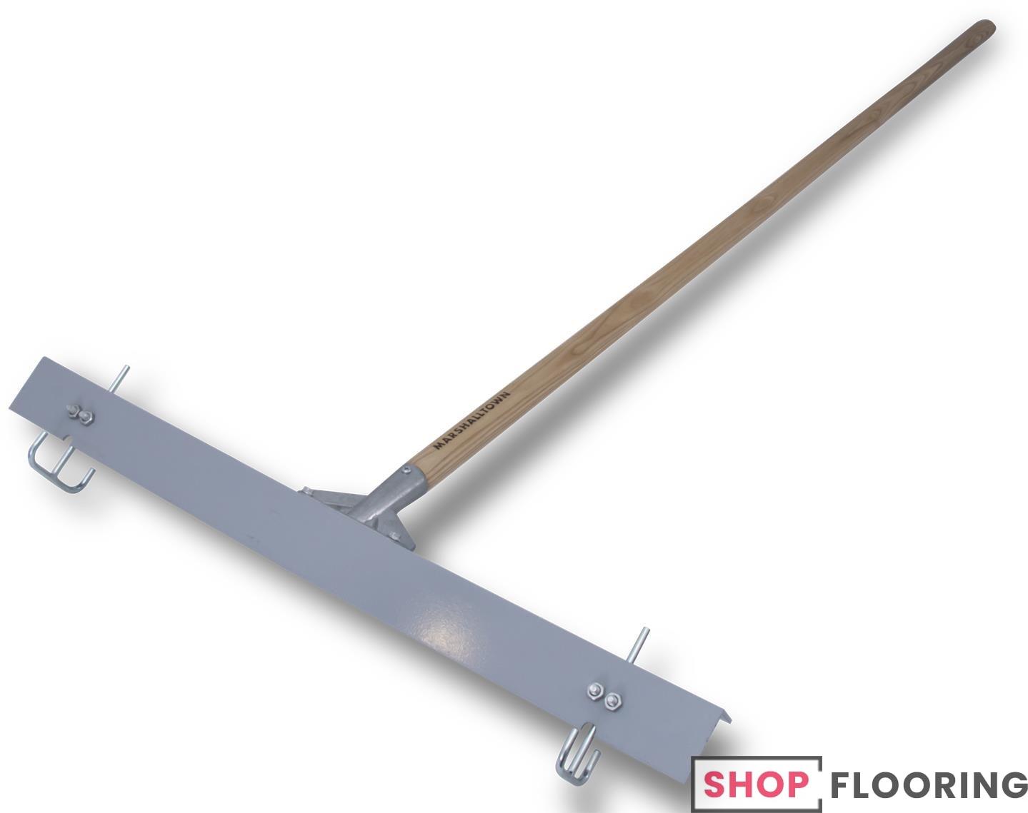 marshalltown - gauge rake aluminum with 24" head and 60" tampered ash handle 1 marshalltown - gauge rake aluminum with 24" head and 60" tampered ash handle