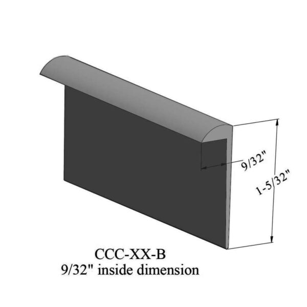 Tarkett - Cove Caps - CCC 40 B For 1/4" materials #40 Black 12'