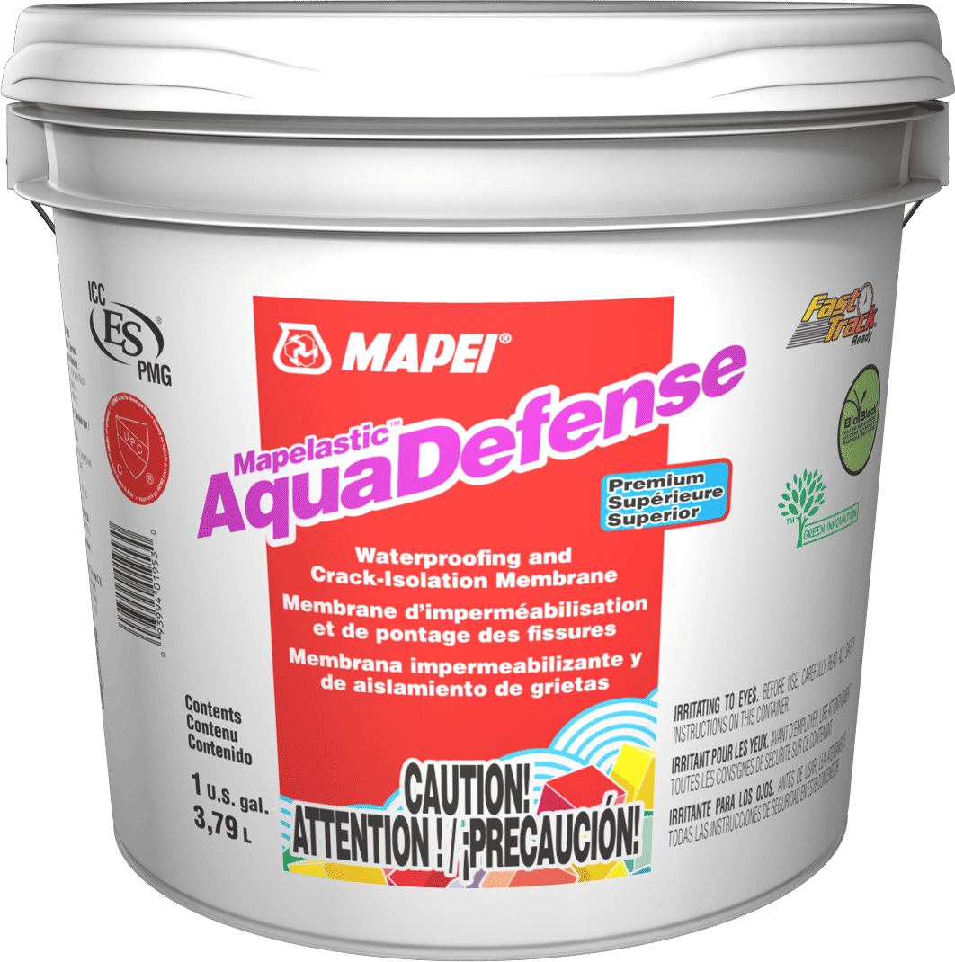 mapei - aquadefense premium waterproofing & crack-isolation membrane - 3.79 l 1 mapei - aquadefense premium waterproofing & crac…