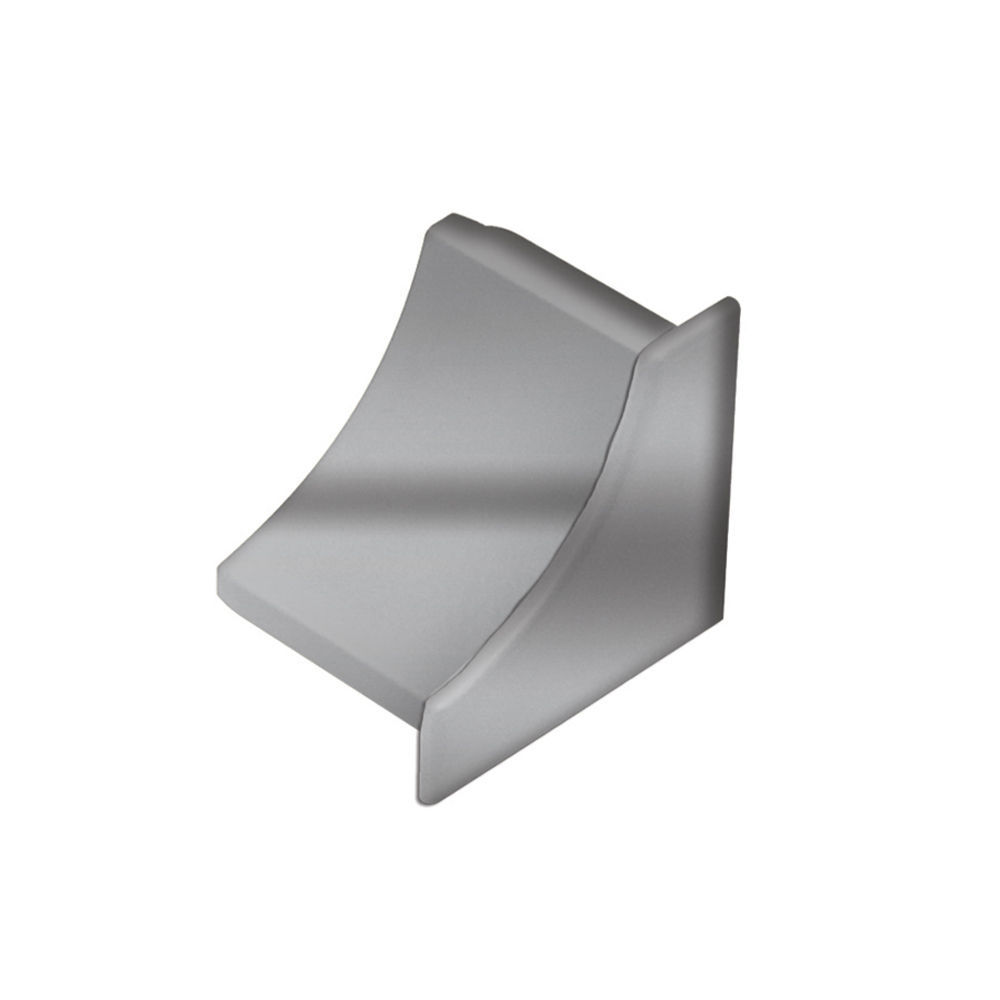 schluter - dilex-hku end cap with 3/8" (10 mm) radius - stainless steel (v4) 1 schluter - dilex-hku end cap with 3/8" (10 mm) radius - stainles…
