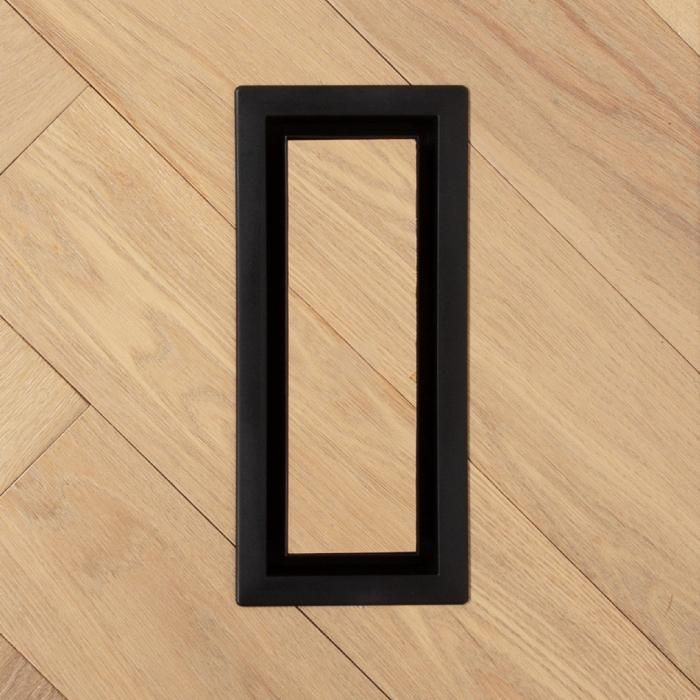 fittes - framed floor vent lite matte black 3" x 10" 1 fittes - framed floor vent lite matte black 3" x 10"